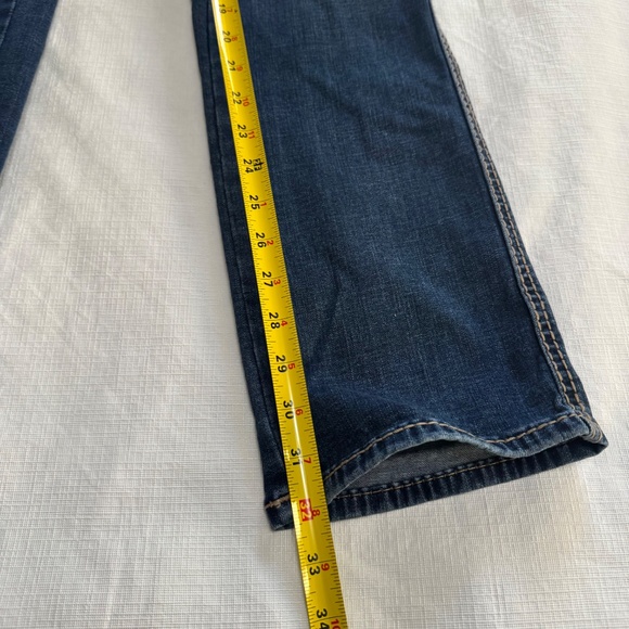 True Religion Billie Mid Rise Women Dark Blue Straight Leg Jeans SZ 31 - Picture 10 of 12